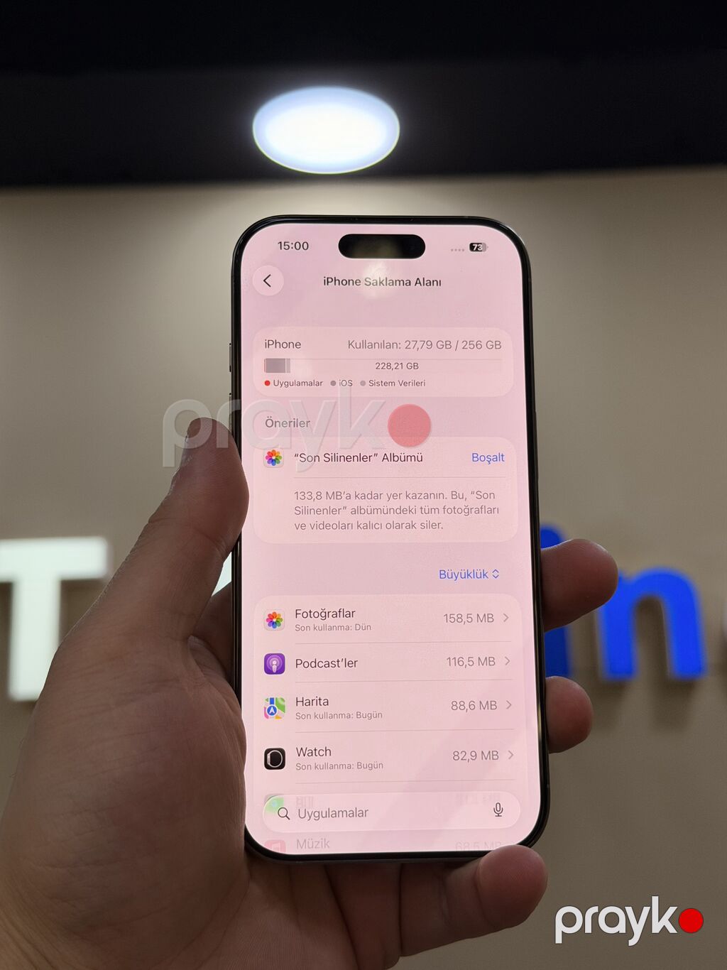 IPhone 16 Pro, 256 GB, Natural Titanium, Zəmanət, Simsiz şarj, Face ID — Apple iPhone, Bakı (6)