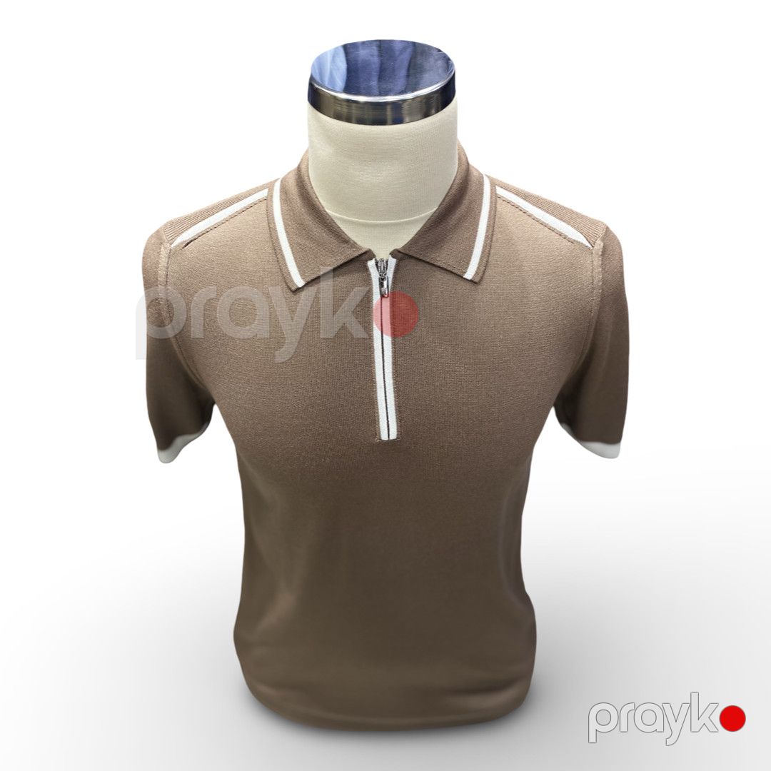 Kişilər üçün polo 2138, bej, pambıq, ölçü 2XL — Mallar, Bakı (2)