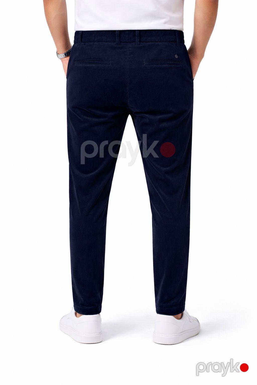 Kişilər üçün şalvar 05001, velvet, göy, ölçü 32 — Mallar, Bakı (2)