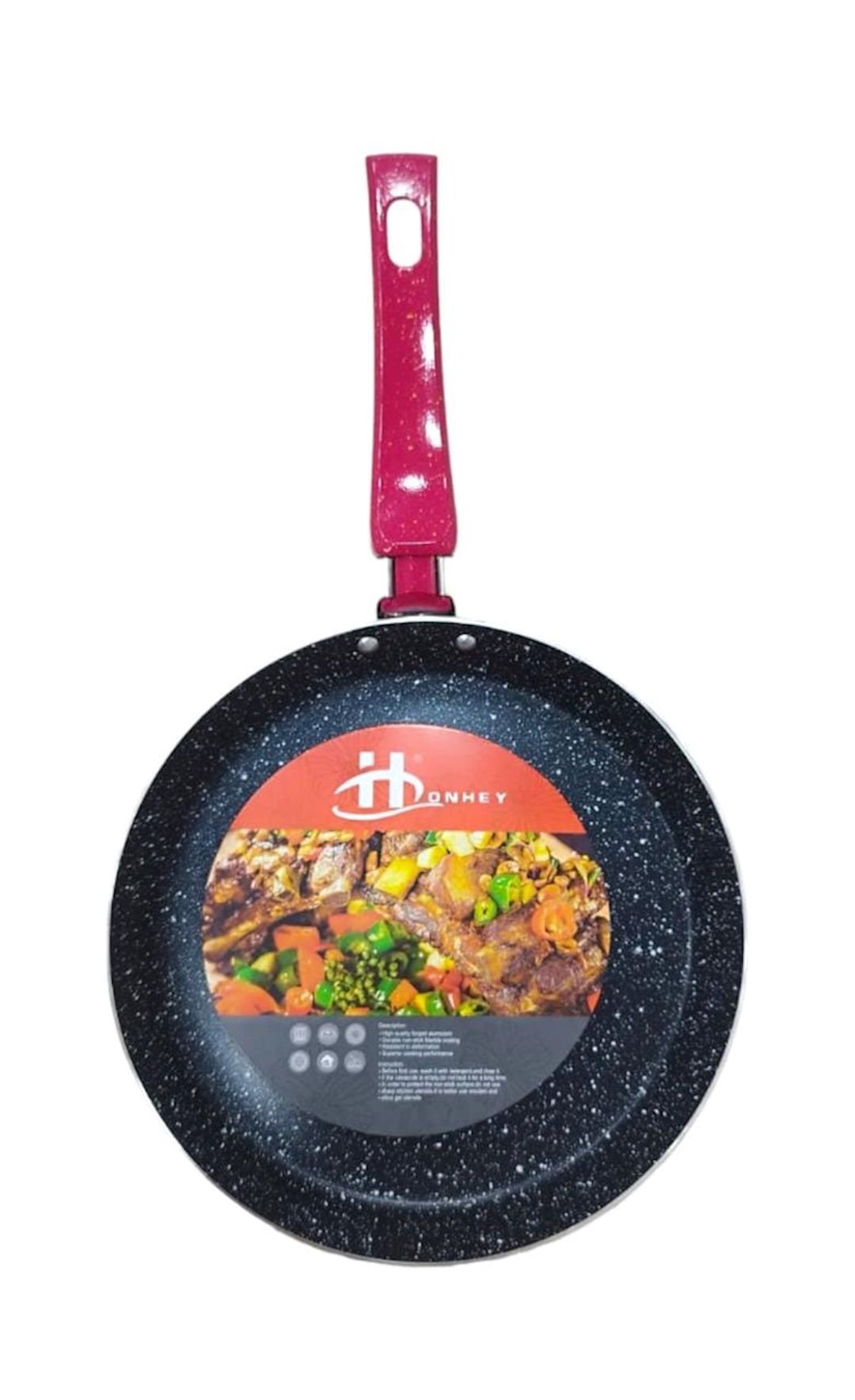 Blin tavası Honhey, yapışmayan örtüklü, qara/qırmızı, 22x2 sm — Mallar, Bakı