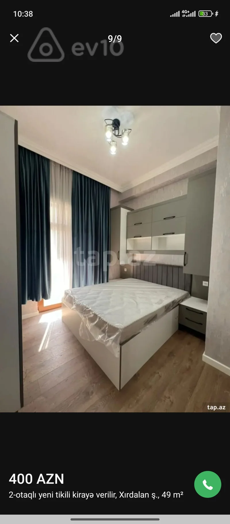2 otaqlı mənzil, 50 m², Xırdalan — kirayə — Mənzil, Xırdalan (4)