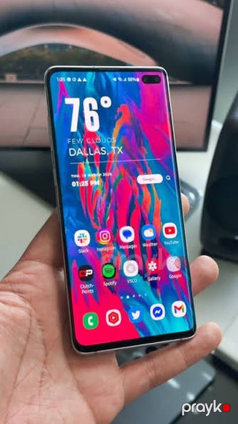 Samsung Galaxy S10, 128 GB, rəng - Qara, Barmaq izi — Bakı