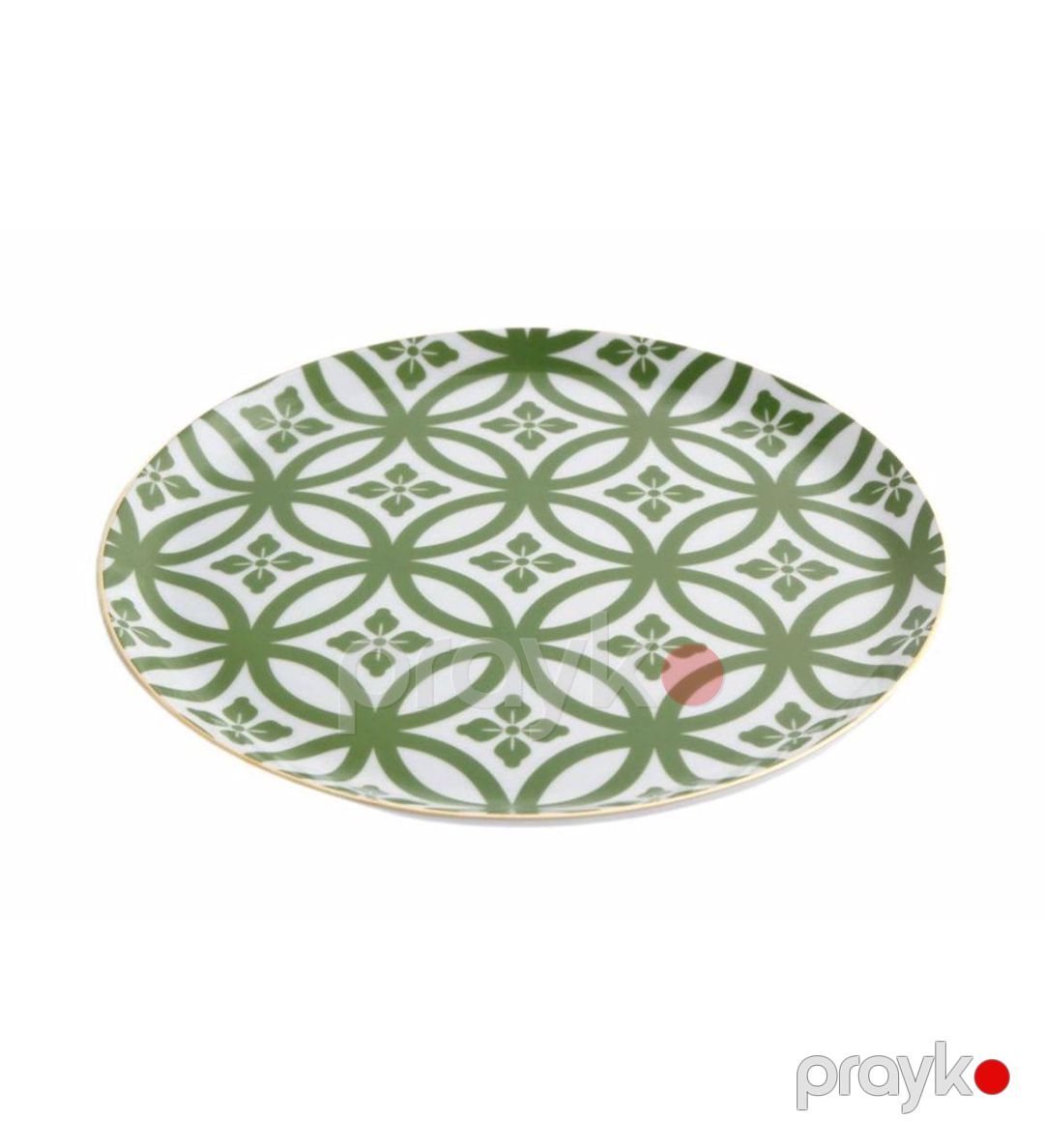 Boşqab Porland Morocco 04AP021459, farfor, yaşıl, 24 sm — Mallar, Bakı (2)