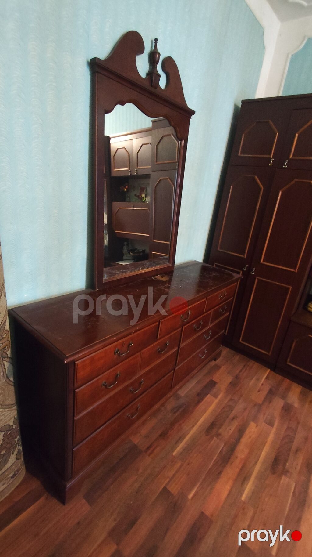 Keçmişin kamotu. qalin güzgüsü, xalis taxtadan. 50azn satılır — Mebel, Bakı (2)