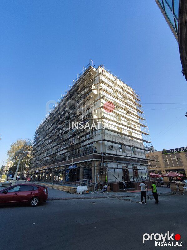 Lesa və scaffold işləri (dəmir ayağaltılar) — Fasad işləri, Bakı (6)