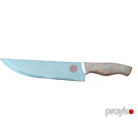 Mətbəx bıçağı K701B, metal/taxta, boz/qəhvəyi, 31 sm — Bakı