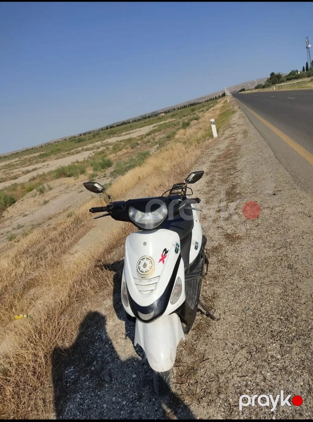 Otur sür mopeddi matoru saz vəziyyətdə 1-2 problemi var oda qiymətdən — Mopedlər və skuterlər, Bakı (3)