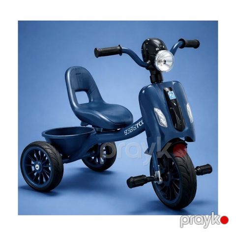 Uşaqlar üçün üçtəkərli velosiped VipTechKid Retro Blue Ride Premium — Bakı