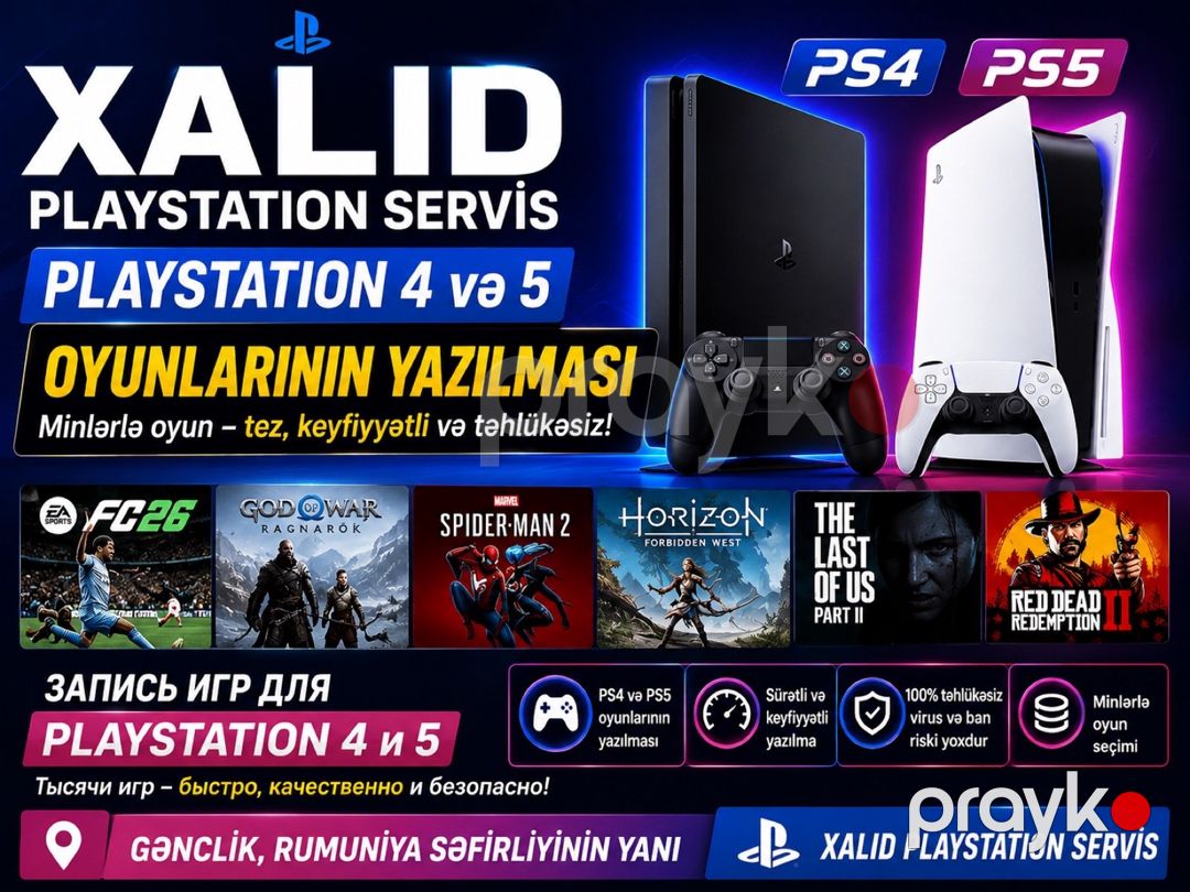 PlayStation 5 oyunlarının yazılması — Oyunlar, konsollər və proqramlar, Bakı (2)