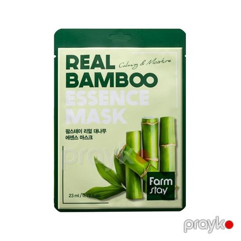 Parça maska üz üçün FarmStay Essence Mask Real Bamboo, 23 ml — Bakı