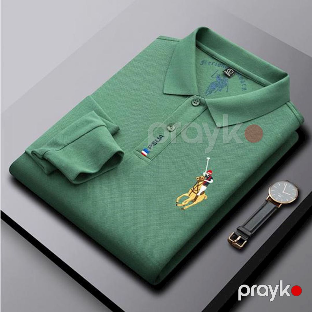 Kişilər üçün polo EB 790, yaşıl, pambıq, ölçü 2XL — Mallar, Bakı (3)