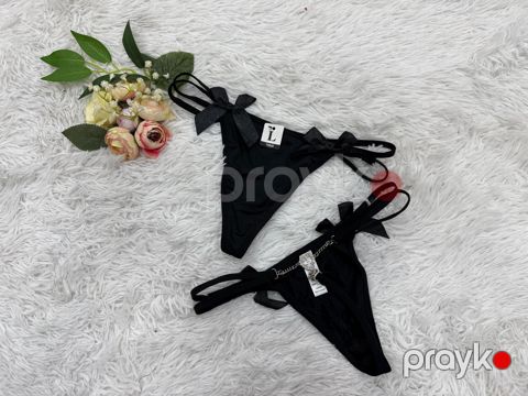 Qadınlar üçün strinq, spandeks, qara, ölçü S/M, 1 ədəd — Bakı