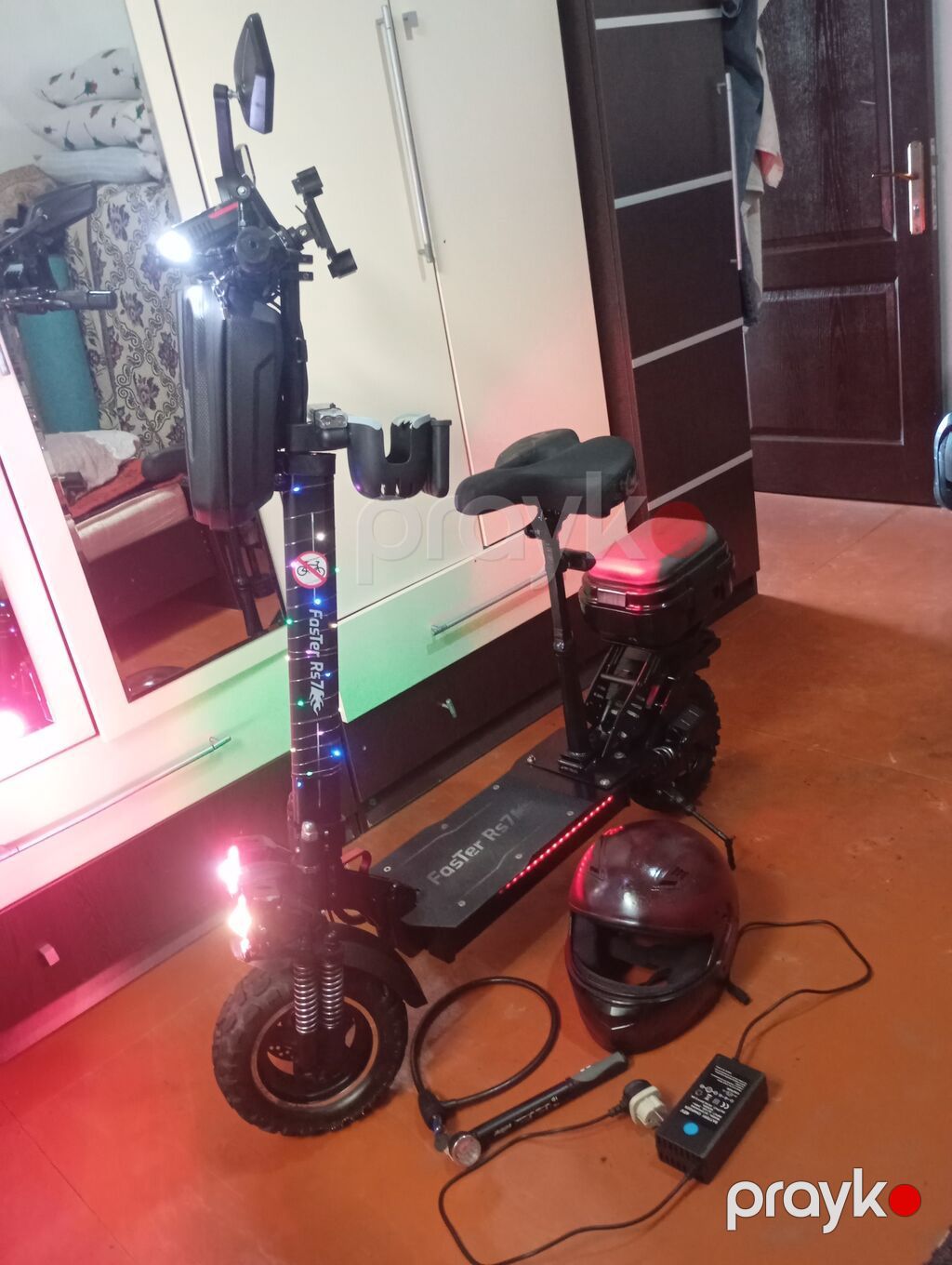 Elektrik skuter – Faster RS7 (aksesuarlarla) - Güclü ikili ön — Skuterlər, Digah (10)