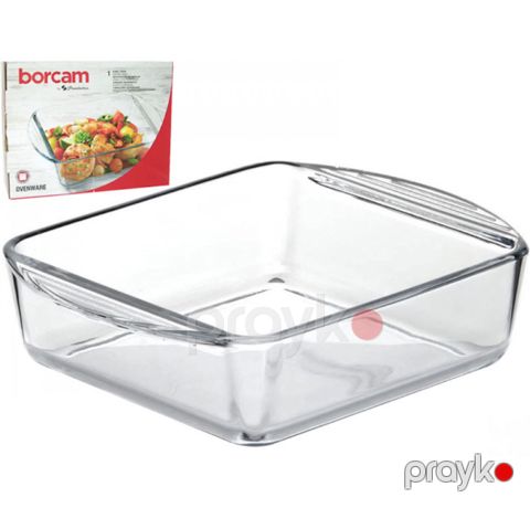 Bişirmə üçün forma Midi Borcam 59914, 1080 ml, şüşə, şəffaf — Bakı