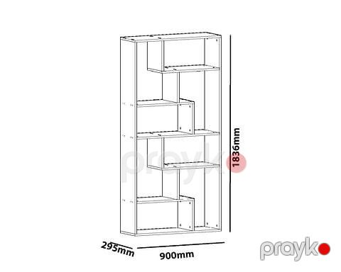 Stellaj ev_12116249, Ldsp, ağ, 183.6x90x29.5 sm — Mallar, Bakı (2)