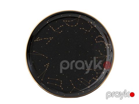 Boşqab Porland Night Magic Pattern3 farfor, qara/qızılı, 20 sm — Bakı