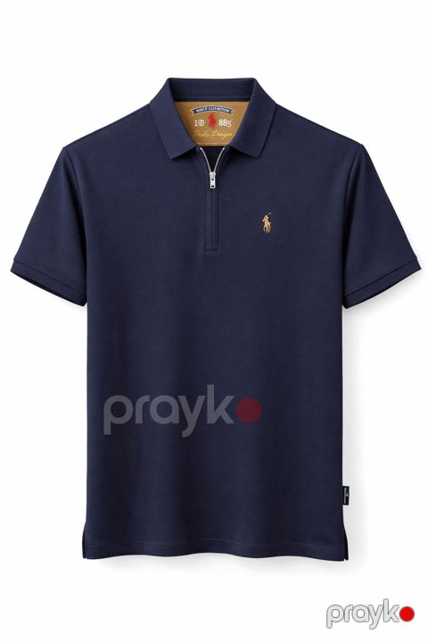 Polo kişilər üçün VC_2069692, tünd göy, pambiq, ölçü XL — Bakı