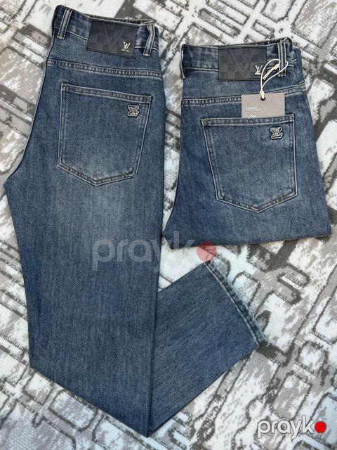 Kişilər üçün düz cins 81533310, göy, pambıq, ölçü 29 — Bakı