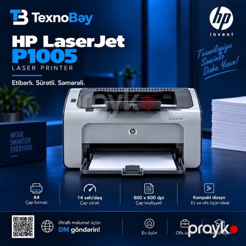 Printer HP LaserJet P1005 — Bakı