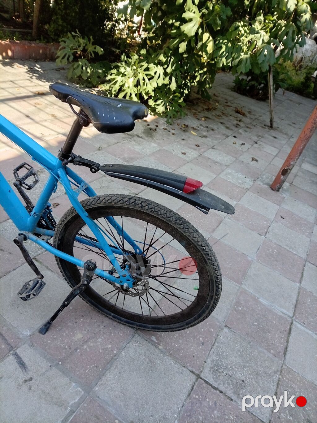 Dağ/şəhər tipli velosiped – mavi rəng Sprey vurulub veloda Təkərlər — Dağ velosipedləri, Digah (4)