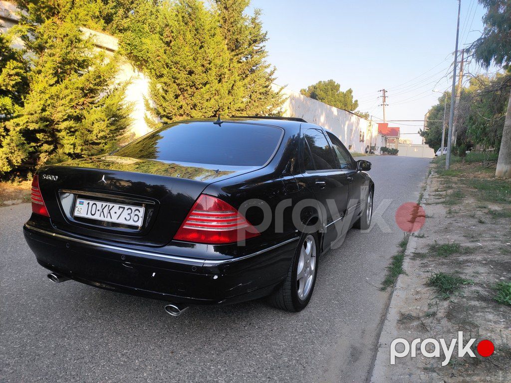 Mercedes S 320, 3.2 L, 2001 il, 220 741 km — Avtomobillər, Bakı (6)