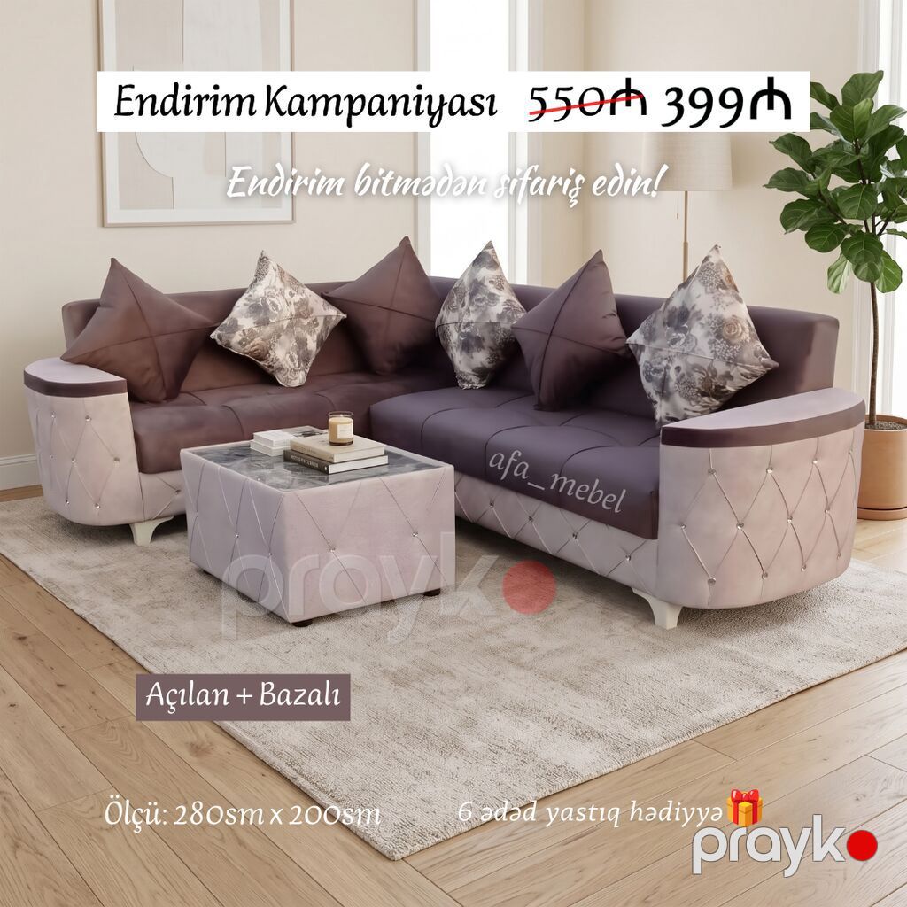 Künc divan, Yeni, Açılan, Bazalı — Divanlər, Bakı (2)