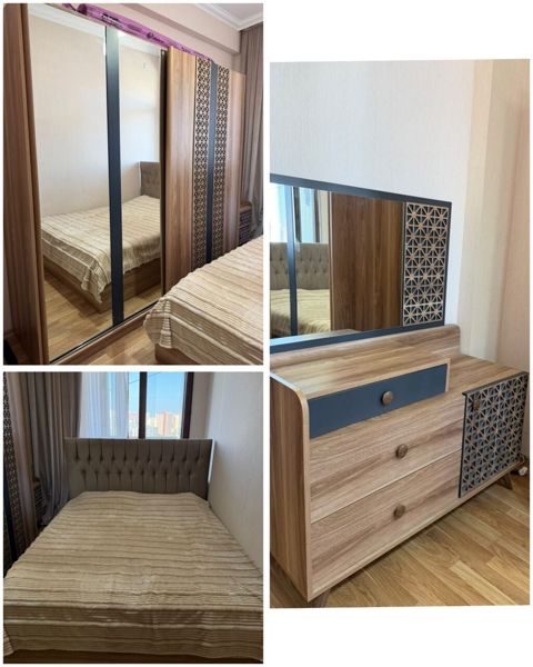 Yataq dəsti satılır 1000₼.baza və matras var.Ünvan 20 yanvar. 0629 — Min bir xirdavat dunyasi — Furniture