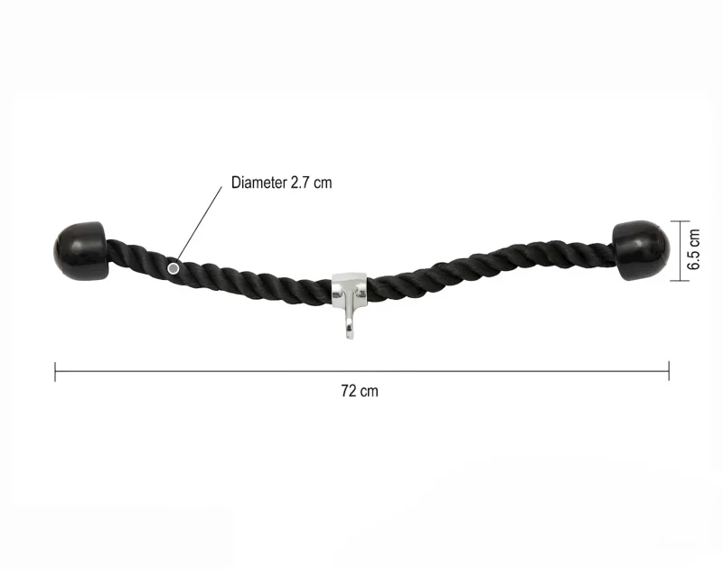 Trenajor üçün tutacaq WS0130 Tricep Rope Double, 72 sm — Fitness və simulyatorlar, Bakı (2)