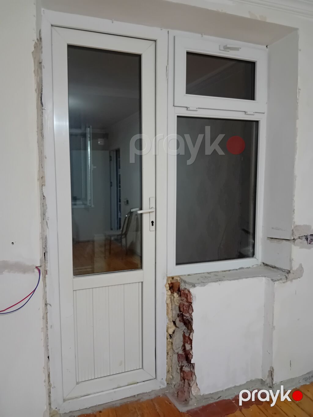 PVC qapı-pəncərə dəsti - Material: Ağ PVC profilli - Komplekt: 1 ədəd — Pəncərələr, qapılar, balkonlar, Bakı (2)