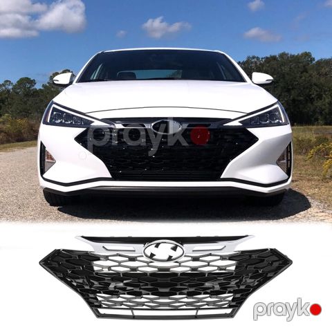 "Hyundai Elantra 2019-2020" sport radiator barmaqlığı — Bakı