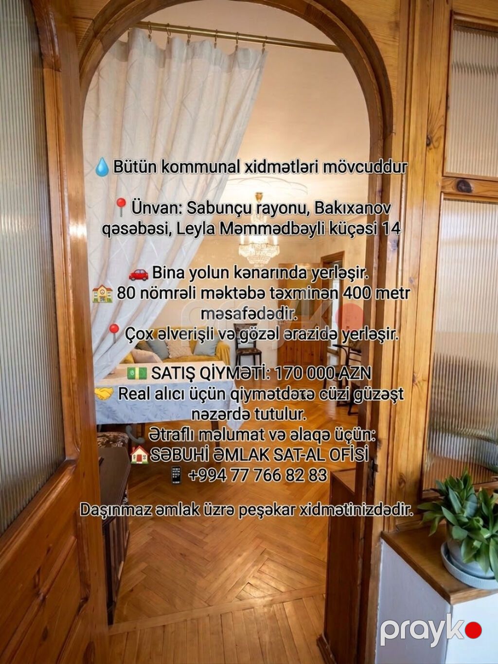kupcali 3 otaqli bina evi satilir Sabuncu rayonu Bakıxanov — Mənzil, Bakı (7)
