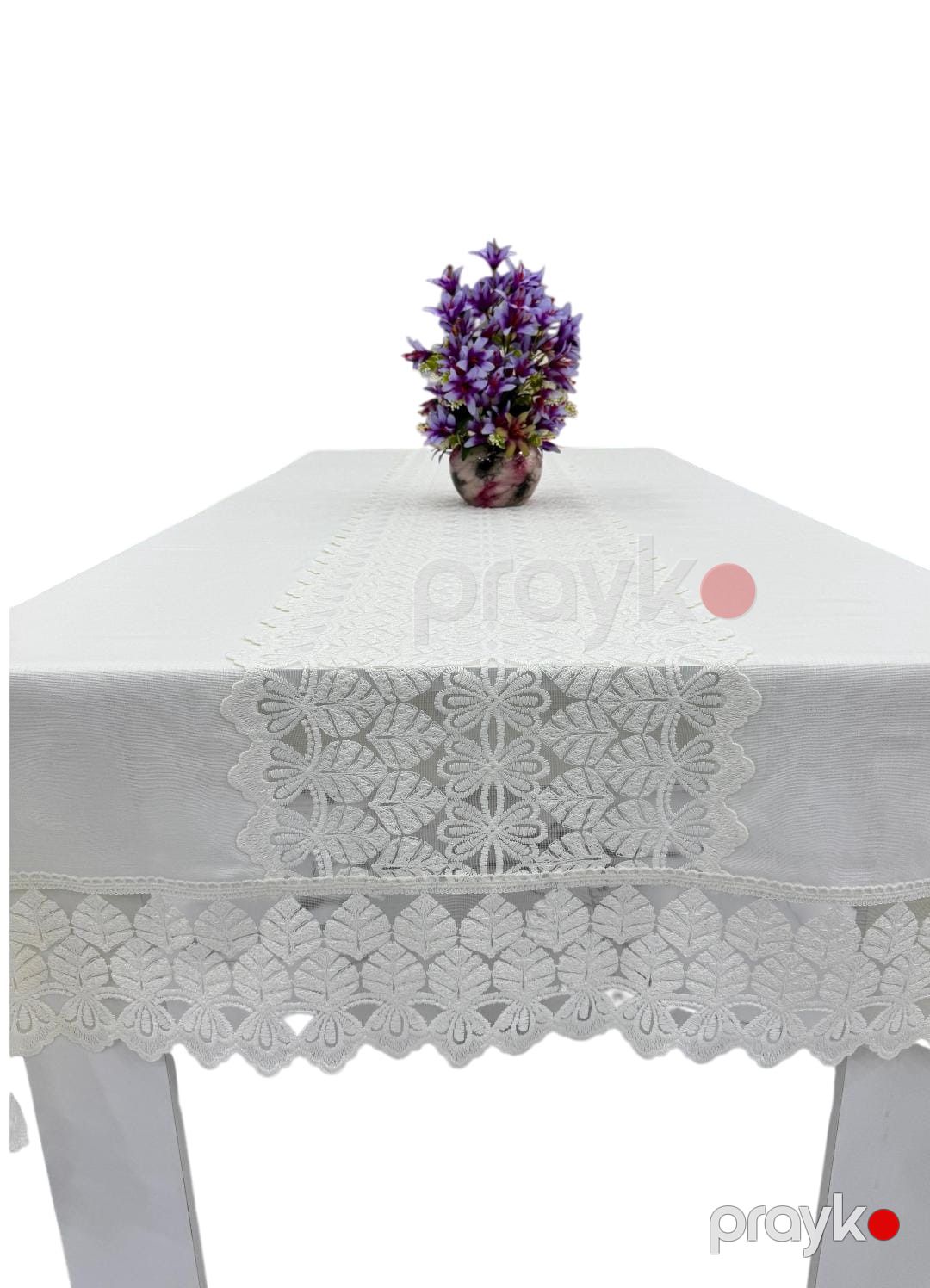 Süfrə 31264, gipür/kətan, ağ, 160x300 sm — Mallar, Bakı (2)