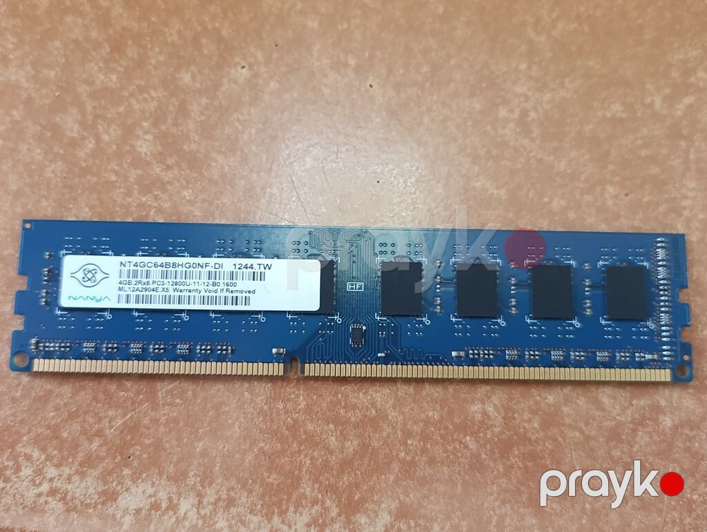 Göy rəngli RAM (Nanya / HP etiketi olan): Növü: DDR3 (Standart 1.5V) — Operativ yaddaş, Bakı (2)