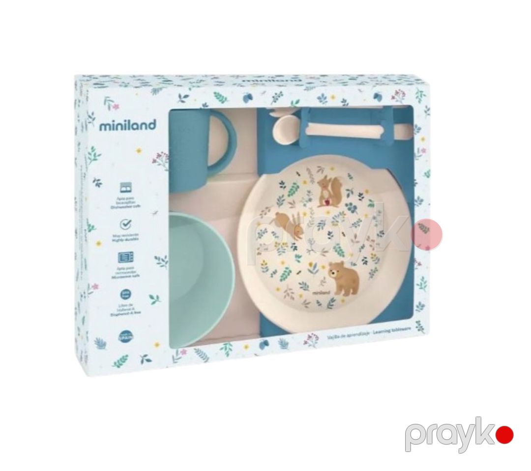 Qab-qacaq dəsti dəsti Miniland Dreamland, +6 ay, BPA Free plastik, rəngbərəng, 5 əd — Mallar, Bakı (2)