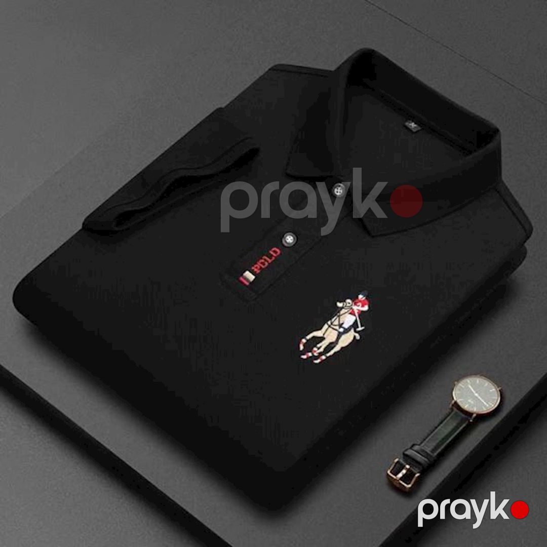Kişilər üçün polo EB 760, qara, pambıq, ölçü 3XL — Mallar, Bakı (3)