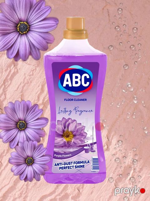 Döşəmələri yumaq üçün universal vasitə ABC Bənövşəyi çiçəklər, 900 ml — Bakı