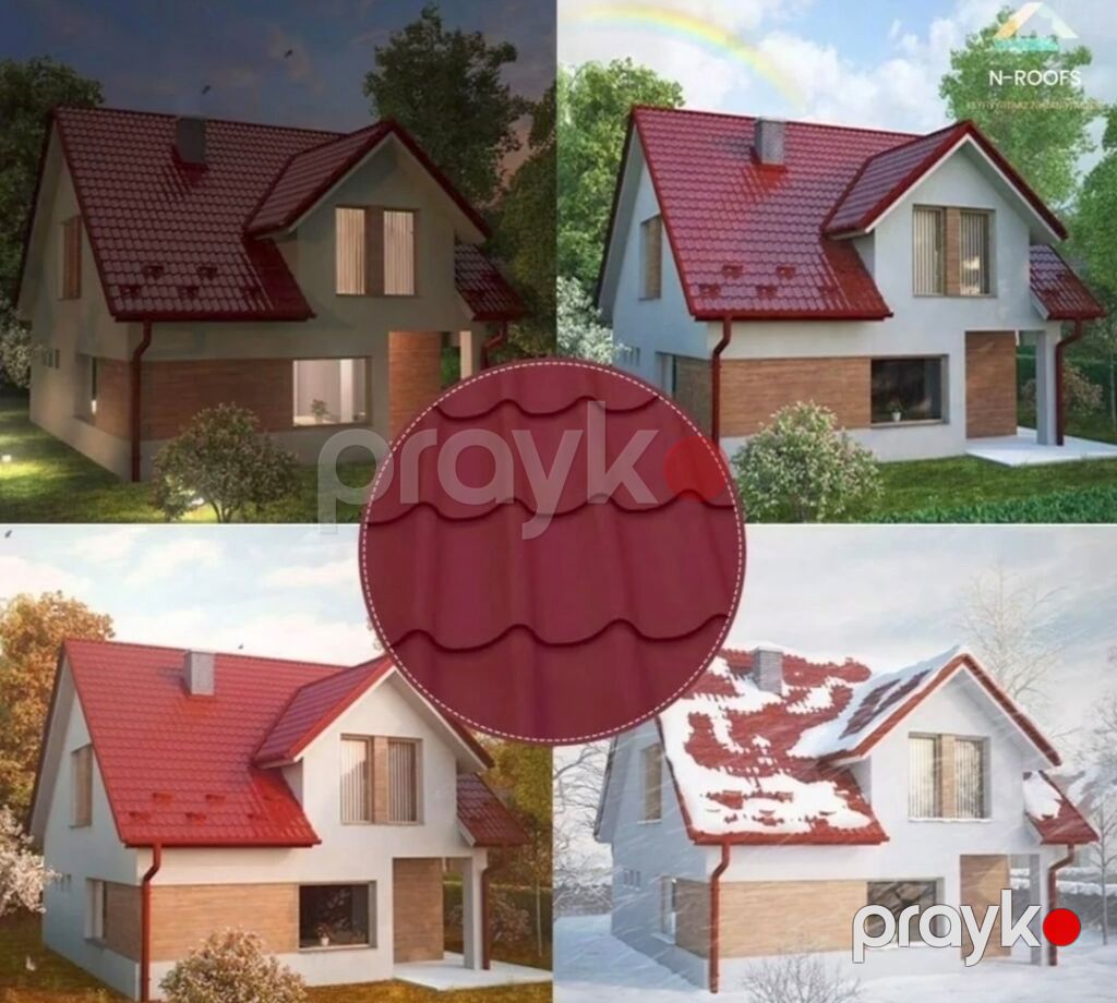 Profnastil və metal kirəmit dam örtükləri – İdeal Adamante modeli — Dam örtükləri, Bakı (3)