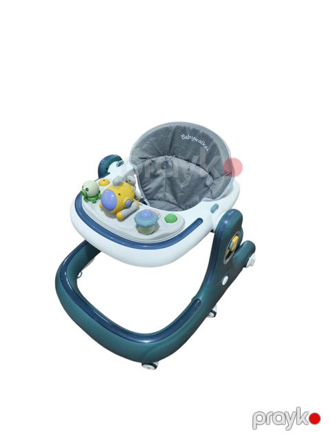Uşaq yerimə arabası Babywalker 801Y, boz/yaşıl, 50x60x50 sm — Bakı