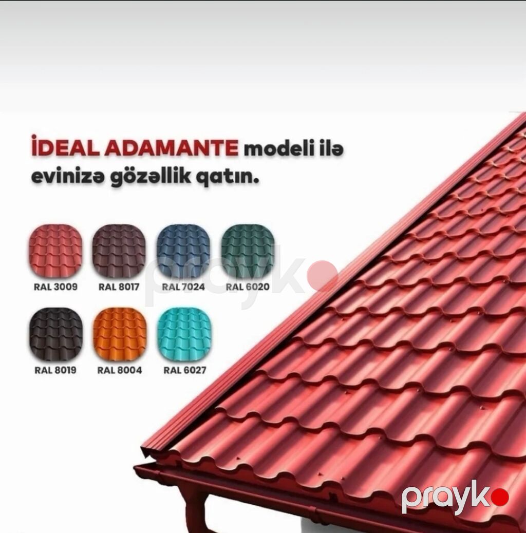 Dam örtüyü və montaj xidməti – Profnastil və metal kirəmit — Dam örtükləri, Bakı (2)