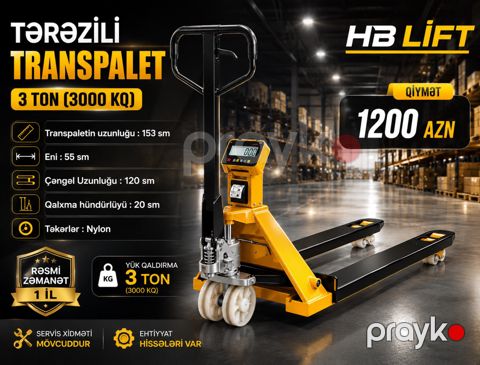 Tərəzili transpalet B300 — Bakı