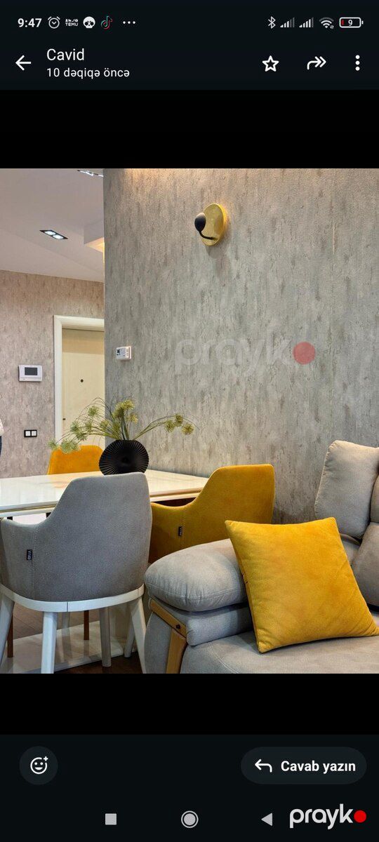 2-otaqlı yeni tikili kirayə verilir, Dilarə Əliyeva küç., 60 m² — Mənzil, Bakı (5)