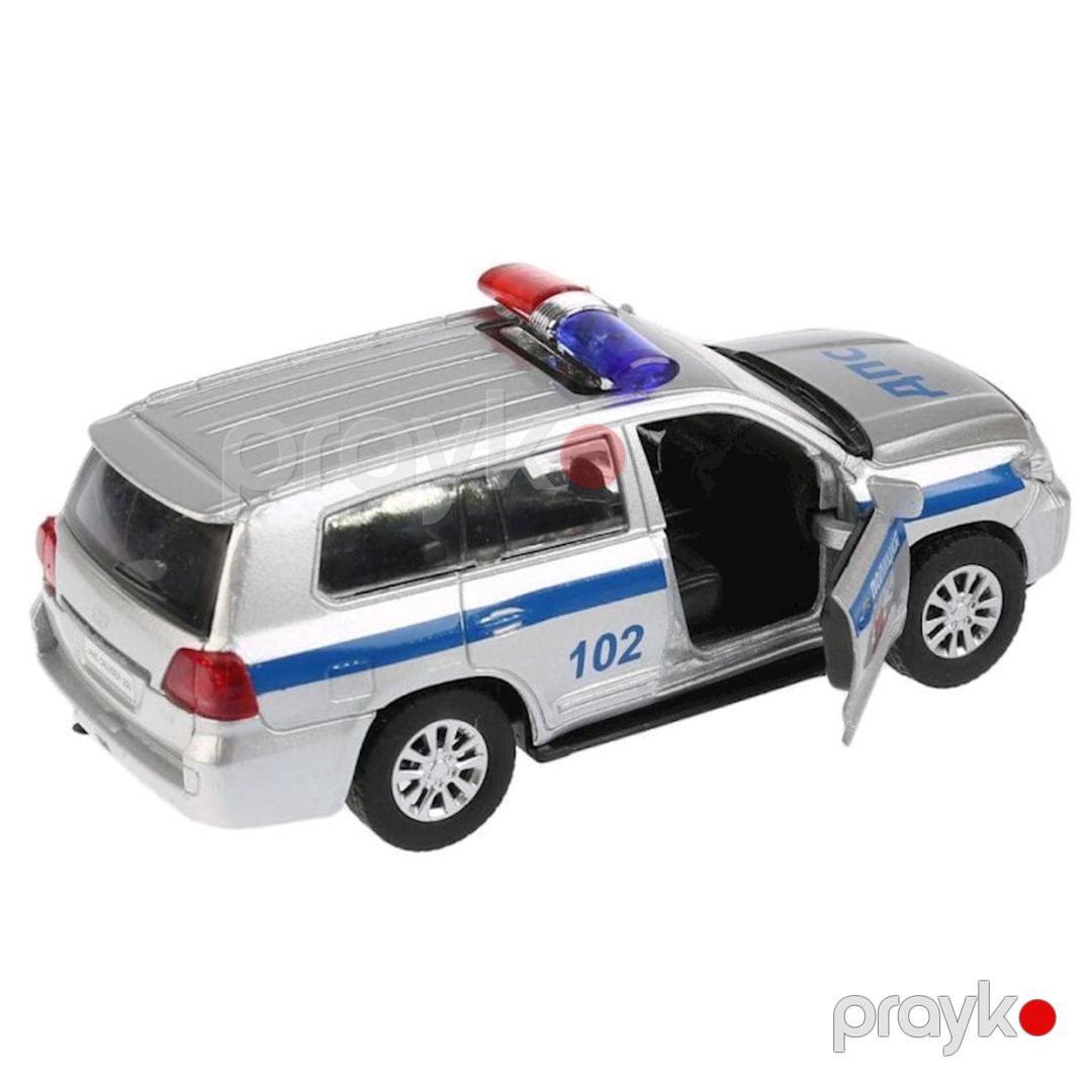 Maşın "Технопарк" Toyota Land Cruiser Polis, uzunluq 12.5 sm, 3 yaşdan, metal, qapıları açılır, boz — Mallar, Bakı (2)