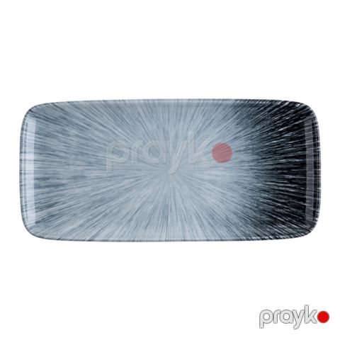 Qab ID-Fine Vortex Quadro Dikdörtgen, farfor, göy, 35 sm — Bakı