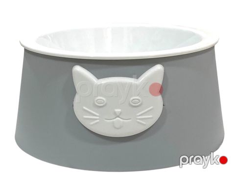 Pişiklər üçün yem qabı WS_K-522, Cat, ağ/boz — Bakı