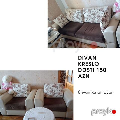 L / divan kreslo dəsti 150 azn Xətai rayon. Lala — Bakı