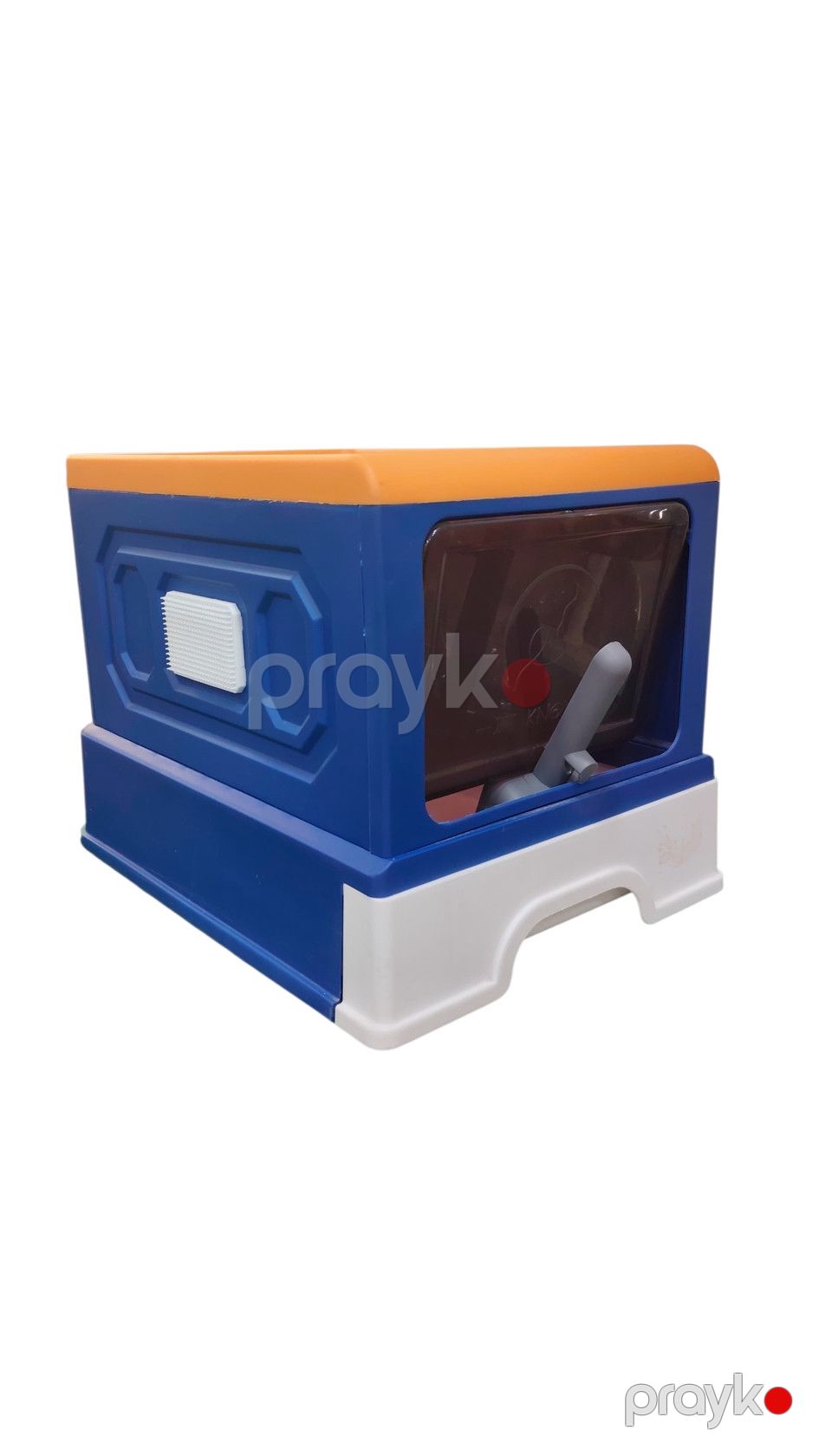 Biotualet, plastik, göy/narıncı, 45x37x36 sm — Tualetlər, Bakı (2)