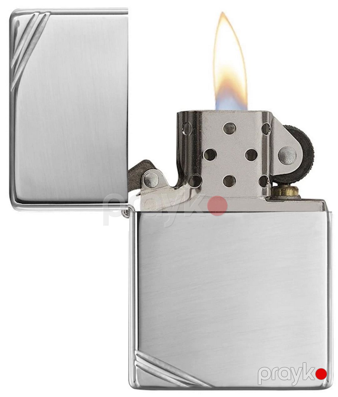 Alışqan Zippo Vintage 260 High Polish Chrome Boz — Mallar, Bakı (3)