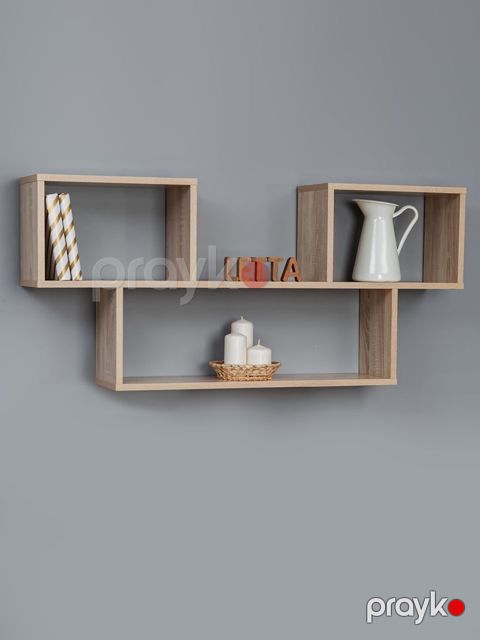 Rəf Letta, bej, Ldsp, 109х20х52 sm — Bakı