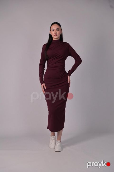 Qadınlar üçün gündəlik don MB AK800221, tünd qırmızı, pambıq/elastan, ölçü M — Bakı