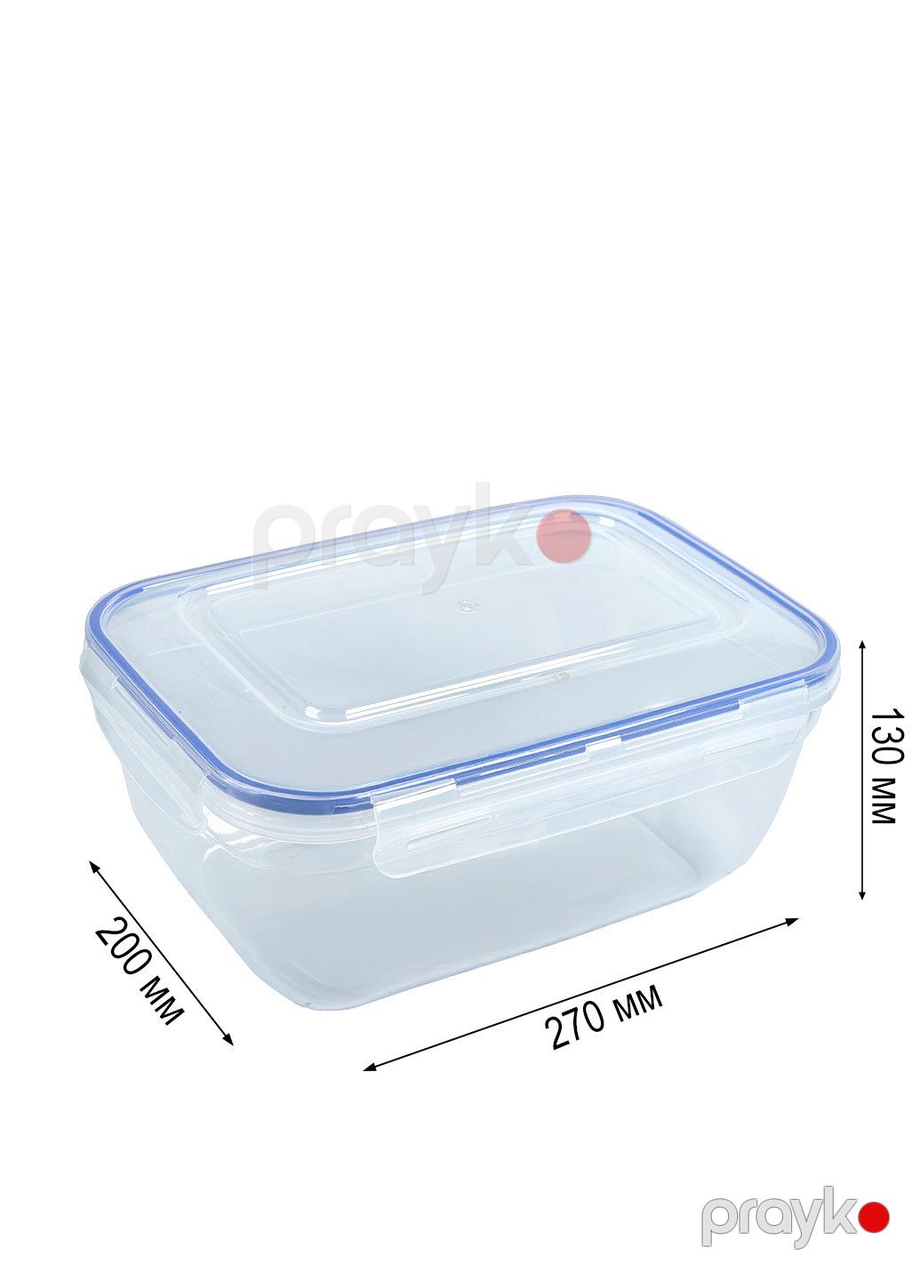 Konteyner Stars Plast, plastik, şəffaf, 27х20х13 sm, 4000 ml — Mallar, Bakı (2)